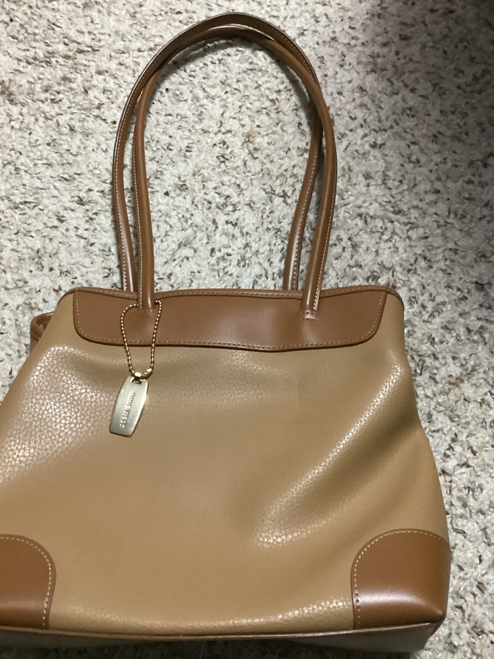 Nine West Two-Tone Tan and Camel Tote